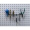 Triton Products 8-1/8 In. W Stainless Steel Multi-Prong Tool/Wrench Holder for 1/8 In. and 1/4 In. Pegboard 1 Pack 86660 - alternate 6